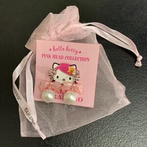 Tarina Tarantino Pink Head Hello Kitty Earrings Ribbon New W/ Tags Kawaii RARE